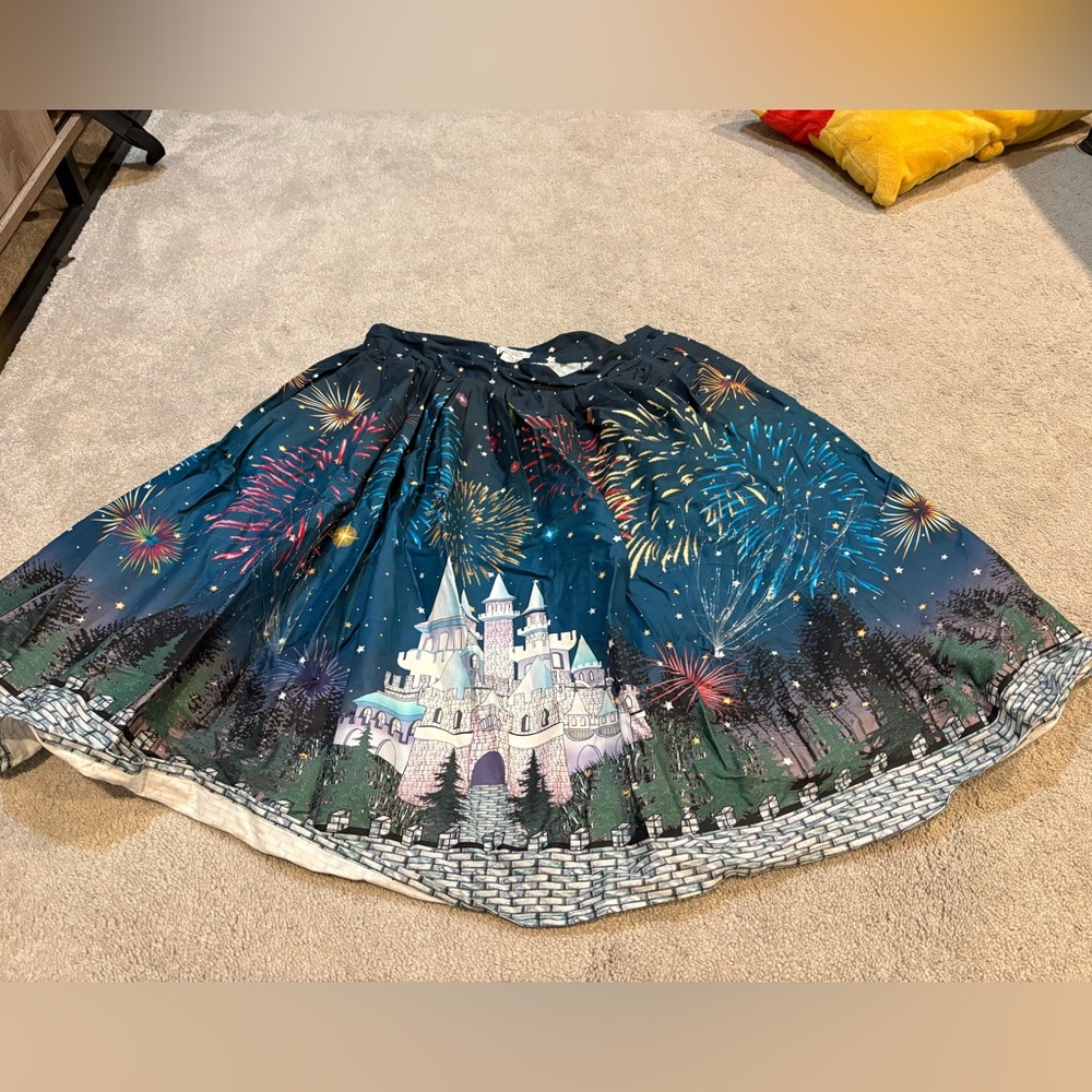 Sleeping Beauty Castle Disneyland Fireworks Skirt with LED Fireworks - Size XL